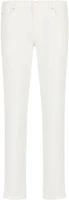 EMPORIO ARMANI White Minimalist Straight-Cut Jeans 6R1J061-N03Z1-0101 EMPORIO ARMANI White Minimalist Straight-Cut Jeans 6R1J061-N03Z1-0101