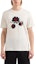 Shop EMPORIO ARMANI White Printed Crew Neck Slim Fit Short Sleeve T-Shirt 3D1T8P-1J7FZ-0132