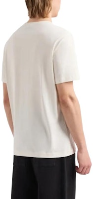 EMPORIO ARMANI White Printed Crew Neck Slim Fit Short Sleeve T-Shirt 3D1T8P-1J7FZ-0132 Purchase EMPORIO ARMANI White Printed Crew Neck Slim Fit Short Sleeve T-Shirt 3D1T8P-1J7FZ-0132