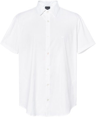 Emporio Armani White Short Sleeve Solid Button-Up Shirt SS22. 8N1C91-1NI9Z-0100 Buy Emporio Armani White Short Sleeve Solid Button-Up Shirt SS22. 8N1C91-1NI9Z-0100
