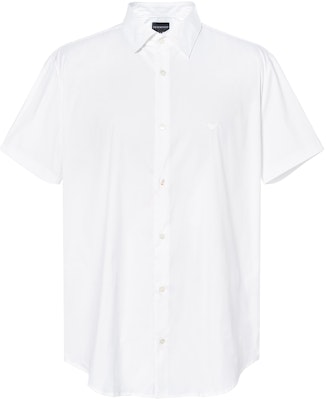 Emporio Armani White Short Sleeve Solid Button-Up Shirt SS22. 8N1C91-1NI9Z-0100 Order Emporio Armani White Short Sleeve Solid Button-Up Shirt SS22. 8N1C91-1NI9Z-0100