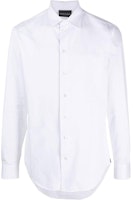 Emporio Armani White Solid Long Sleeve Slim Fit Shirt. H31SM-0C12F-0100 Emporio Armani White Solid Long Sleeve Slim Fit Shirt. H31SM-0C12F-0100