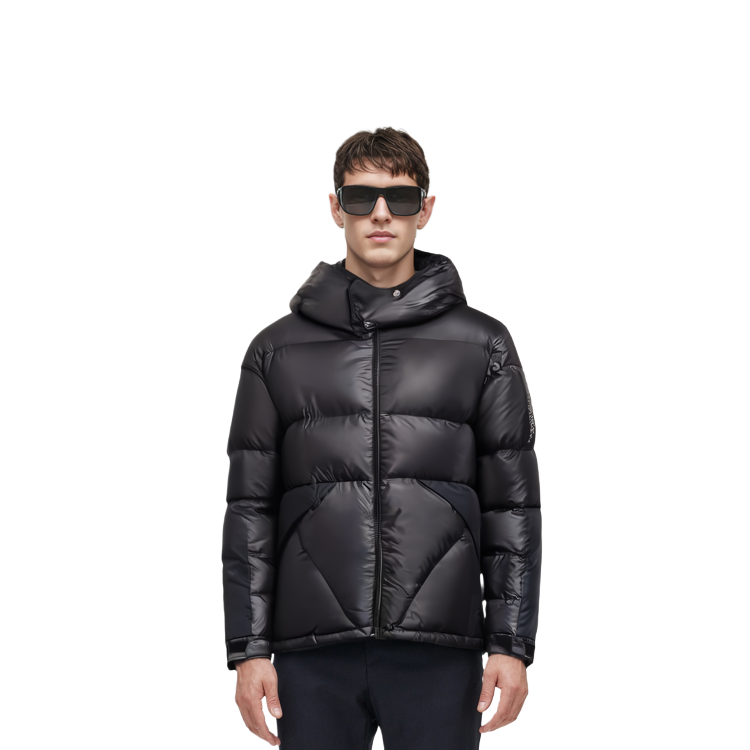 Emporio Armani  Winter Black Solid Hooded Cotton Jacket. 6KPB17-PNR4Z-1200 圖 5