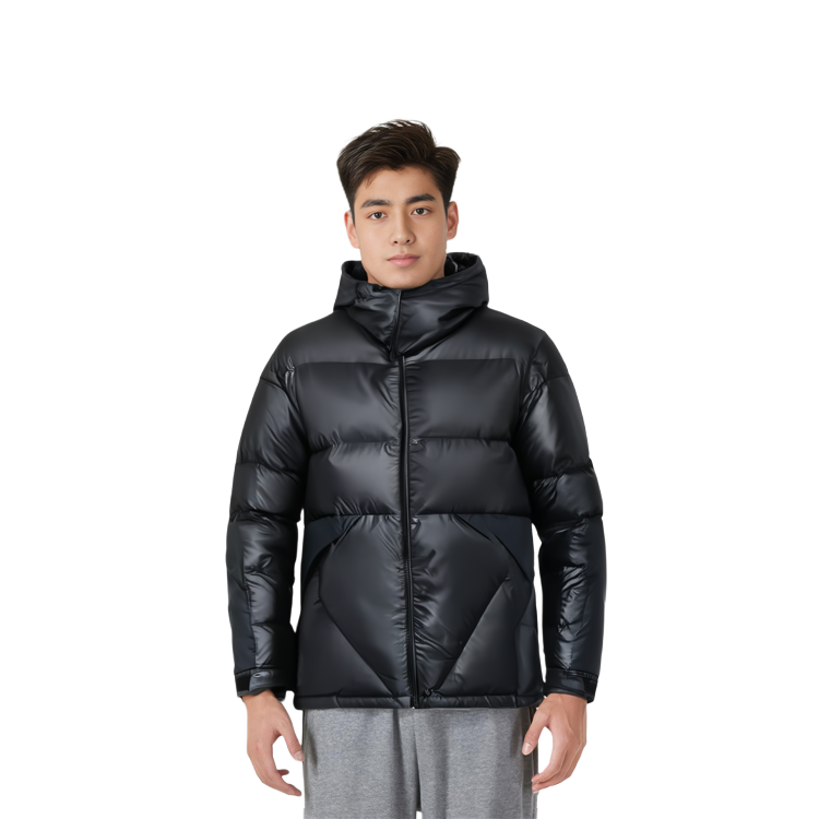 Emporio Armani  Winter Black Solid Hooded Cotton Jacket. 6KPB17-PNR4Z-1200 圖 6