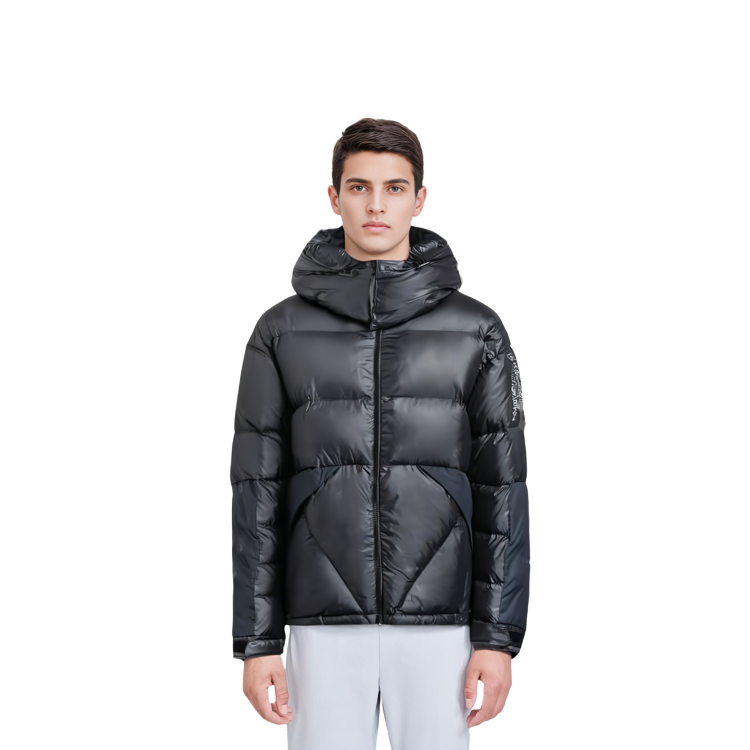 Emporio Armani  Winter Black Solid Hooded Cotton Jacket. 6KPB17-PNR4Z-1200 圖 8