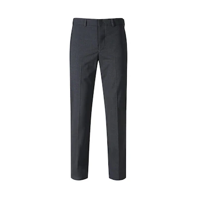 EMPORIO ARMANI Wool Zipper Suit Pants Dark Gray SS24 Casual Trousers H41P68-01506-630