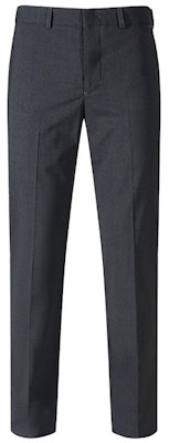 EMPORIO ARMANI Wool Zipper Suit Pants Dark Gray SS24 Casual Trousers H41P68-01506-630 Order EMPORIO ARMANI Wool Zipper Suit Pants Dark Gray SS24 Casual Trousers H41P68-01506-630