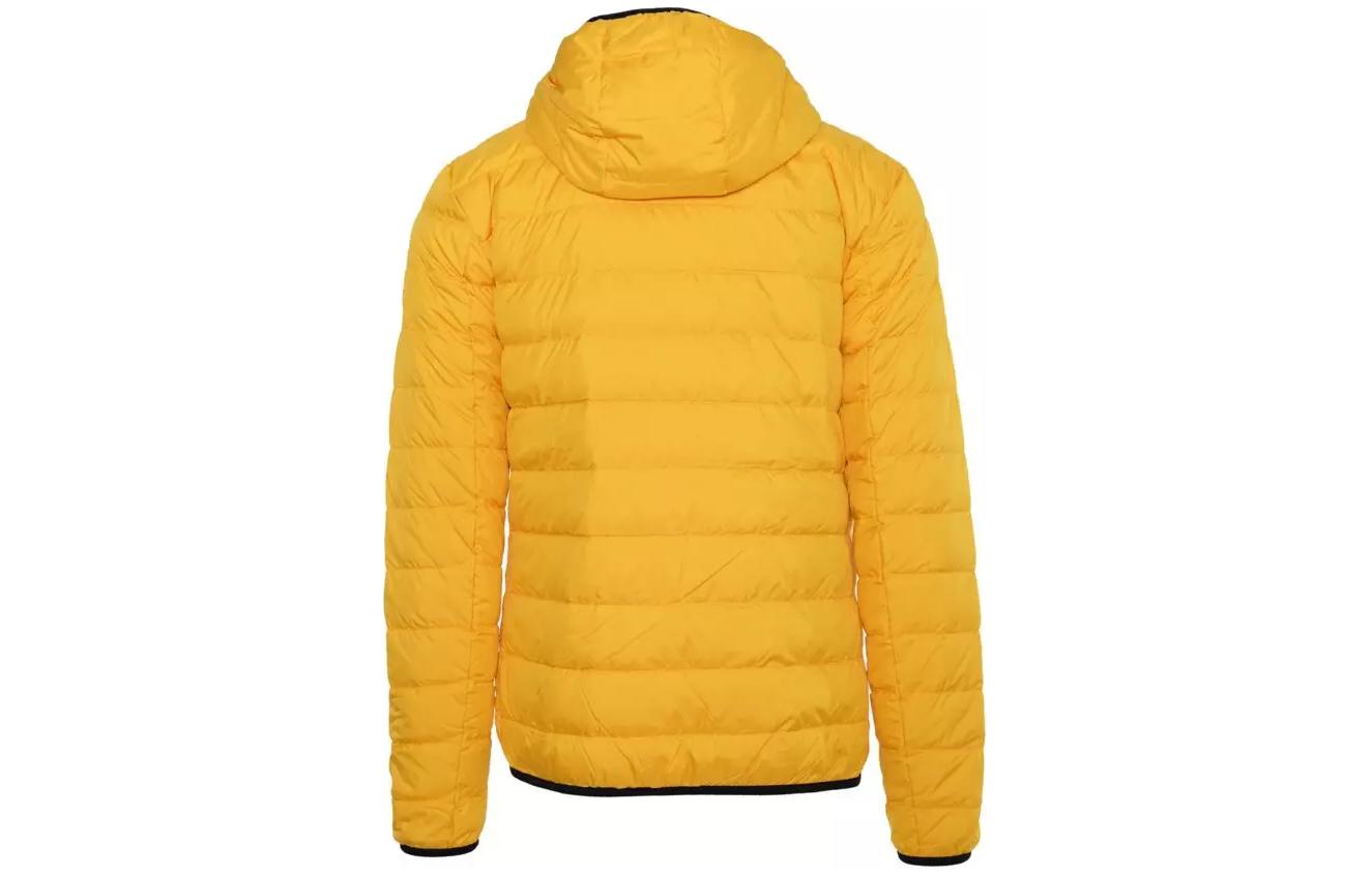 Lookbook エンポリオアルマーニ イエロー ロゴ付きフードジップアップダウンジャケット 8NPB07-PNE1Z-1603