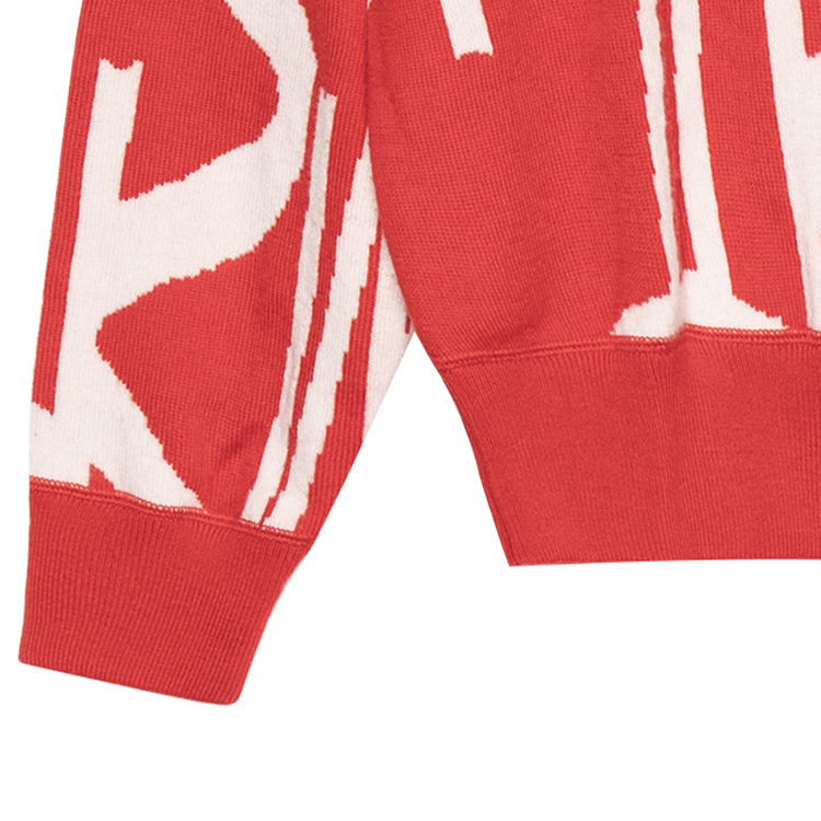 Emporio Armani Abstract Pattern Wool Knit Sweater  Red 6K1MUA1MXZZ-F159 圖 4