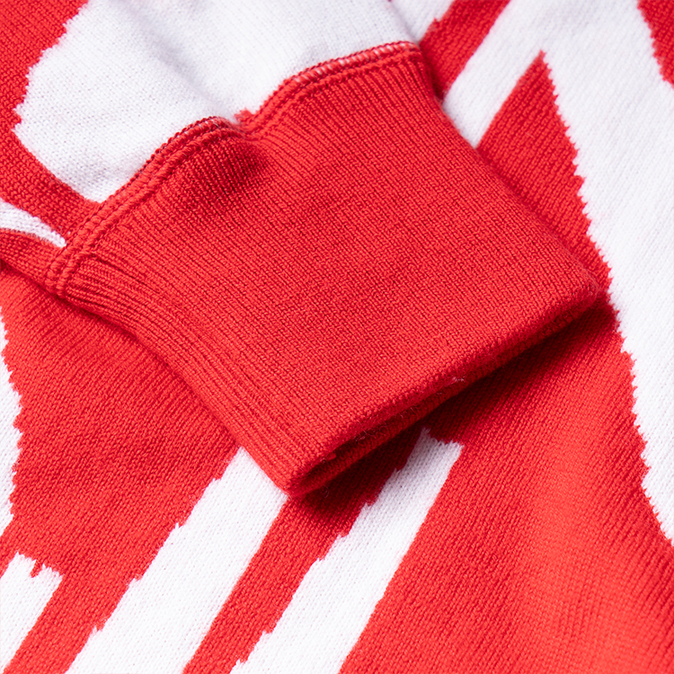 Emporio Armani Abstract Pattern Wool Knit Sweater  Red 6K1MUA1MXZZ-F159 圖 6