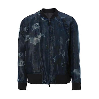 EMPORIO ARMANI Abstract Pattern Zip-Up Bomber Jacket Multicolor. 51R300-51446-010