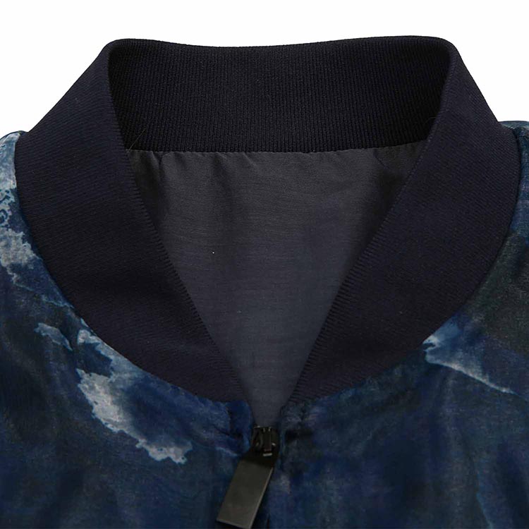 Shop EMPORIO ARMANI Jaket Bomber Zip Motif Abstrak Multicolor. 51R300-51446-010