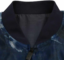 Shop EMPORIO ARMANI Abstract Pattern Zip-Up Bomber Jacket Multicolor. 51R300-51446-010