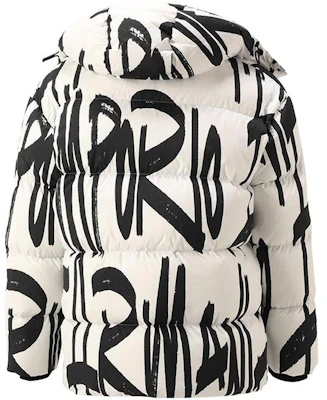 EMPORIO ARMANI Abstract Print Hooded Puffer Jacket White. 6K1BE4-1NQWZ-F160 Lookbook EMPORIO ARMANI Abstract Print Hooded Puffer Jacket White. 6K1BE4-1NQWZ-F160