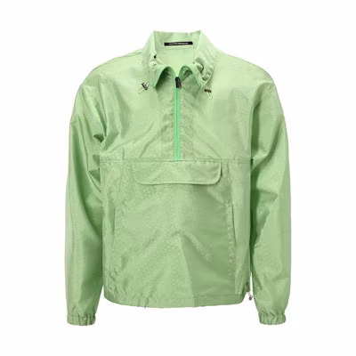 Emporio Armani All-Over Print Collared Long-Sleeve Sweatshirt Green Mens A1R530-A1300-538