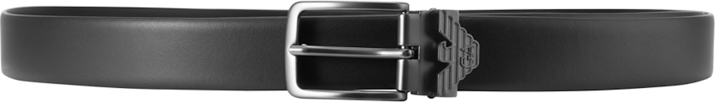 Emporio Armani Armani Black Eagle Logo Leather Belt Casual Business 3cm Wide. Y4S497-Y127J-80001 Emporio Armani Armani Black Eagle Logo Leather Belt Casual Business 3cm Wide. Y4S497-Y127J-80001