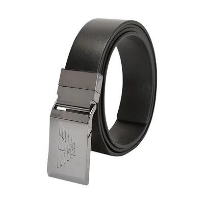 Emporio Armani Armani Detachable Buckle Leather Belt - Black. Y4S504-Y132J-89861