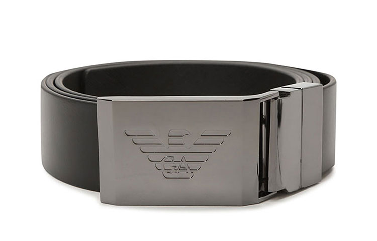 Lookbook 安普里奥·阿玛尼可拆卸扣头黑色皮带 Y4S504-Y132J-89861