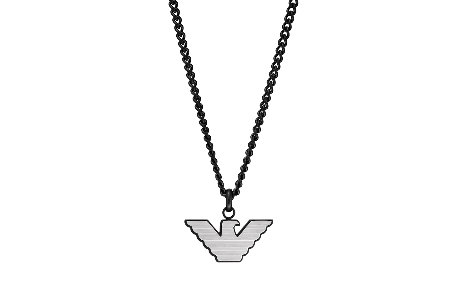 Emporio Armani ARMANI Dual-Layer Eagle Pendant Street Style Necklace  2023 Spring/Summer. EGS2994040