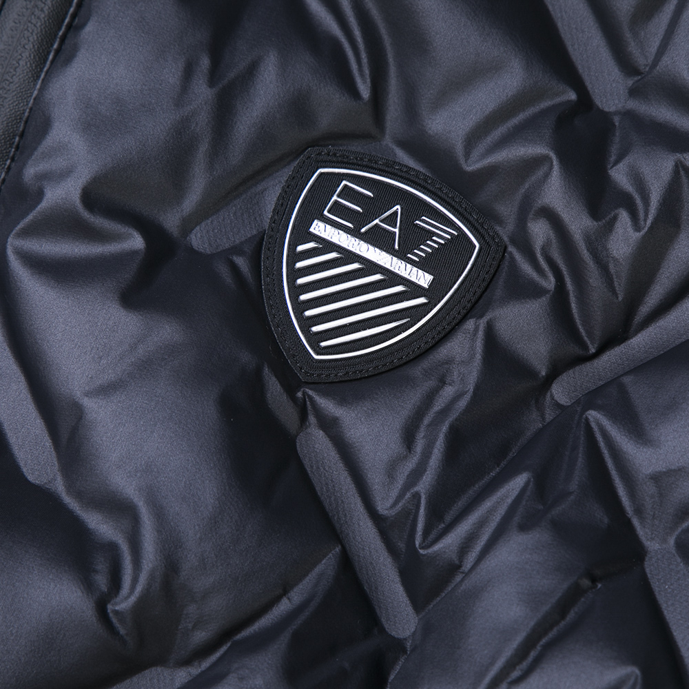 Emporio Armani Armani Emporio EA7 FW22 Black Hoodie Zip-Up Cotton Jacket  Collection 6LPB64-PN8MZ-1200 圖 7