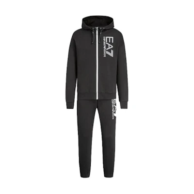 Emporio Armani Armani Emporio EA7 SS21 Black Hoodie and Sweatpants Set 3KPV64-PJ8BZ-1200