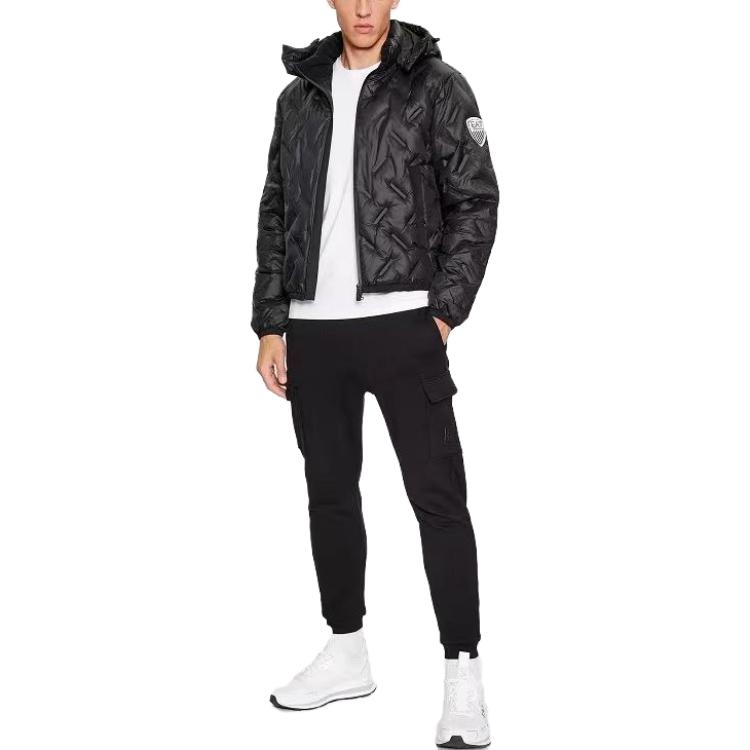 Shop エンポリオアルマーニ アルマーニエクスチェンジ ブラックカジュアル防寒ジャケット 6RPB64-PN8MZ-1200