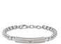 Buy Emporio Armani ARMANI Silver Cuban Chain Bracelet with Eagle Logo Pendant for Men. EGS2940040