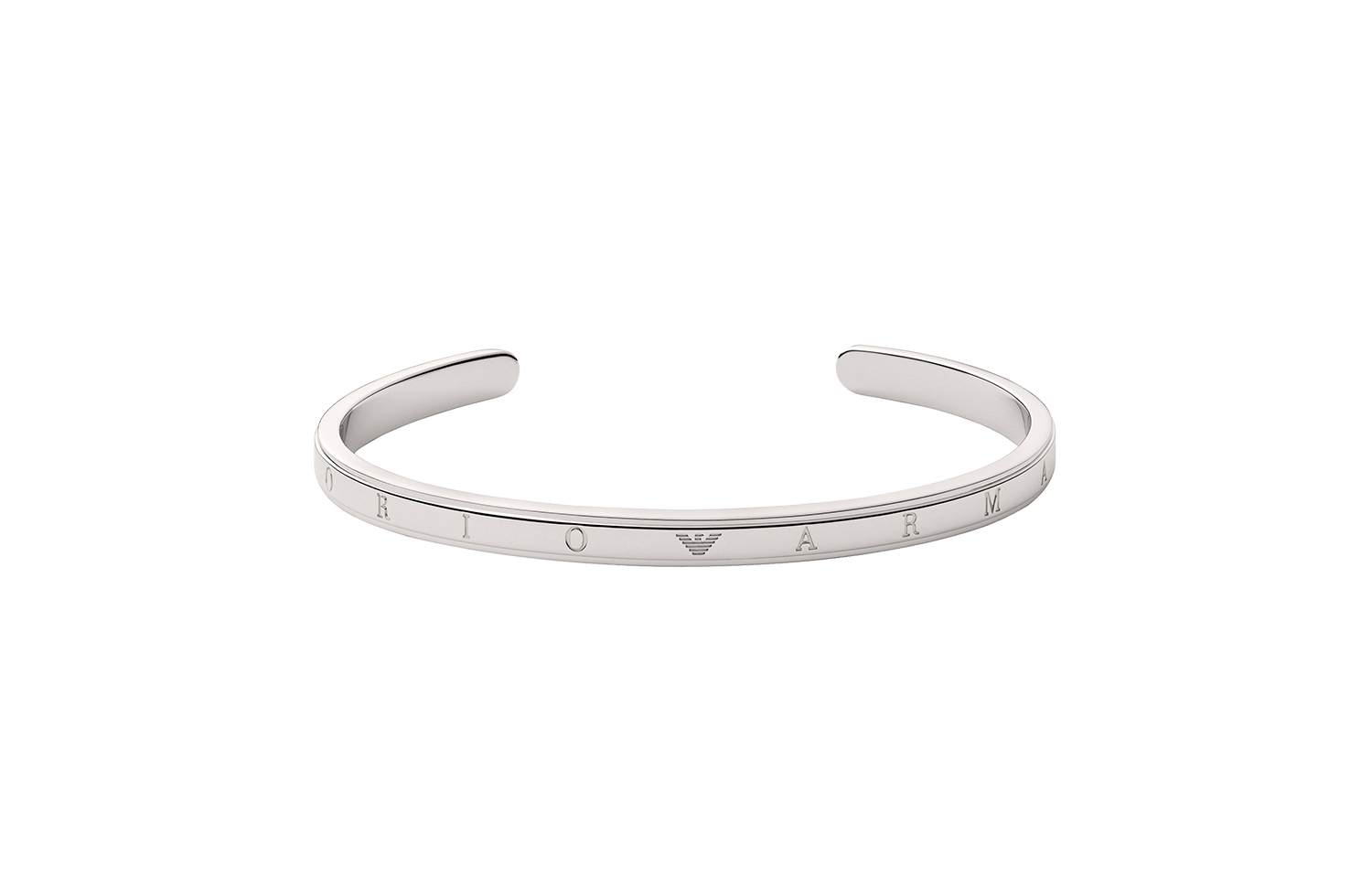 Order Emporio Armani Gelang Manset Pria Perak Armani Letter Terbuka EG3512040