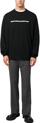 EMPORIO ARMANI 阿瑪尼 SS23 黑色標誌印花圓領毛衣 8N1M20-1M6QZ-F076 Lookbook EMPORIO ARMANI 阿瑪尼 SS23 黑色標誌印花圓領毛衣 8N1M20-1M6QZ-F076