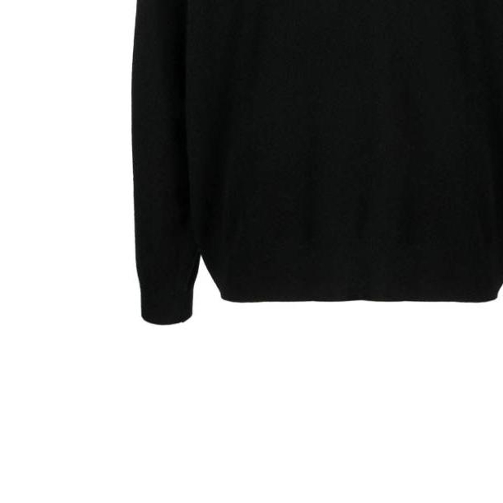 Sizing EMPORIO ARMANI 阿瑪尼 SS23 黑色標誌印花圓領毛衣 8N1M20-1M6QZ-F076