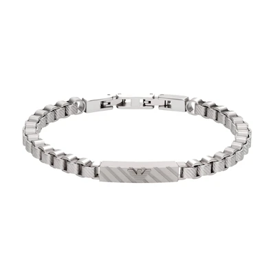 Emporio Armani Armani Trendy Silver Eagle Pendant Bracelet for Men EGS2923040