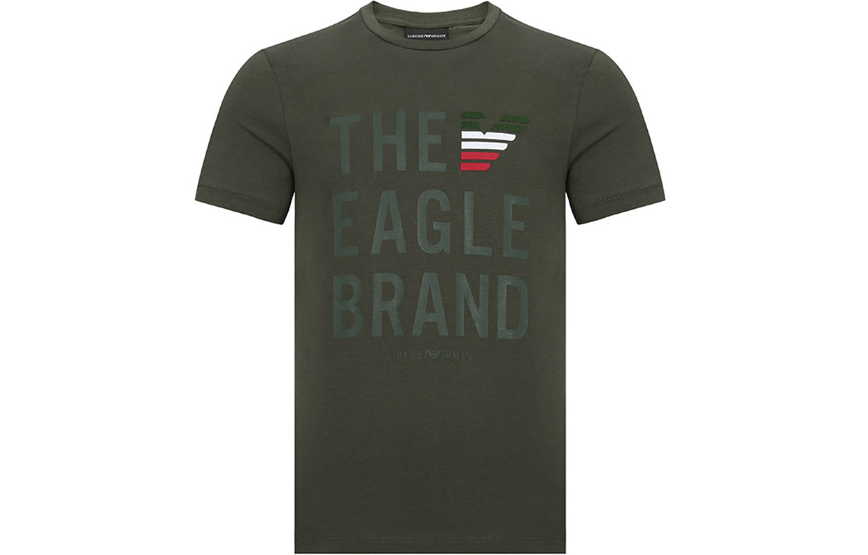 Emporio Armani Army Green Cotton Logo Tee 3Z1T95-1J11Z-0544 圖 2