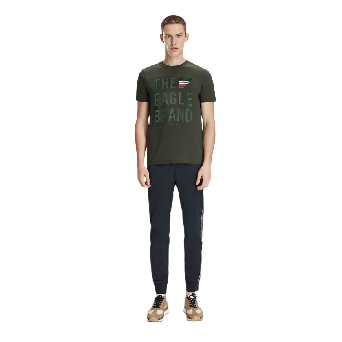 Emporio Armani Army Green Cotton Logo Tee 3Z1T95-1J11Z-0544 圖 4