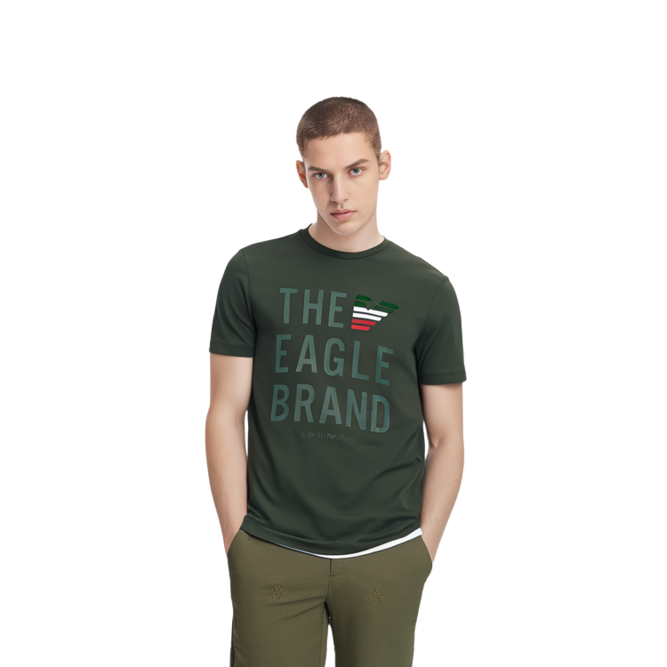 Emporio Armani Army Green Cotton Logo Tee 3Z1T95-1J11Z-0544 圖 5