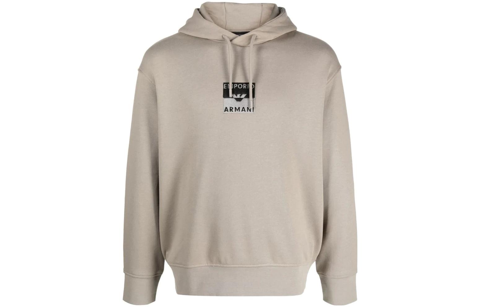 Emporio Armani Beige Sweatshirt with Letter Print Design 6R1MCN-1JWPZ-0643