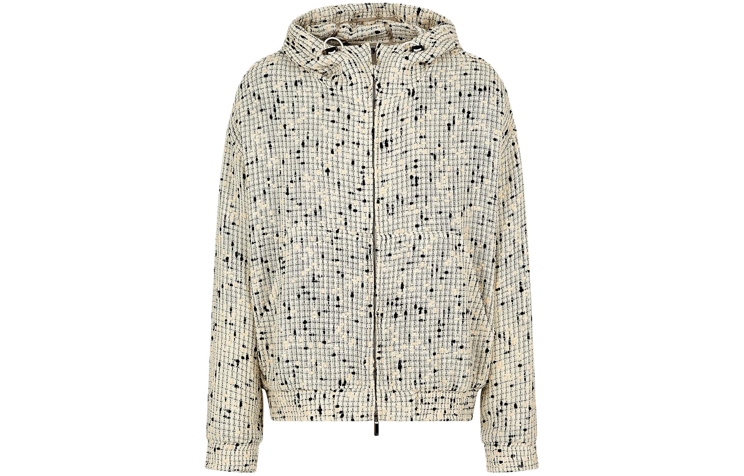 Emporio Armani Beige Zip-Up Hoodie Jacket E31R24-F1205-1103