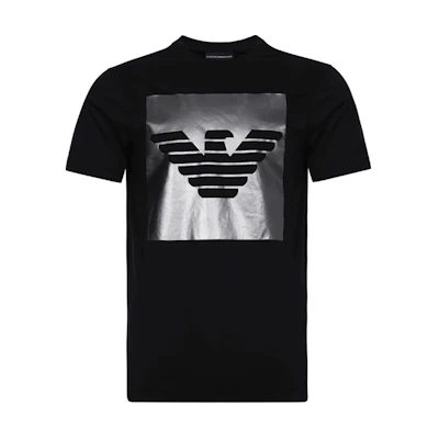 Emporio Armani Black Cotton Crew Neck Short Sleeve T-Shirt 3G1T67-1JSTZ-0999
