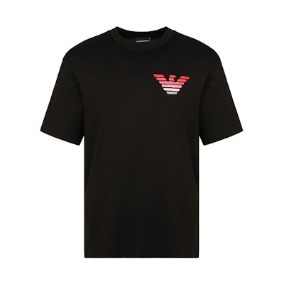 Emporio Armani Black Cotton Crew Neck T-Shirt 3H1TN6-1JCQZ-F054