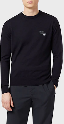 Suéter Negro Emporio Armani Cuello Redondo con Pequeño Patrón. 3H1MXB-1MVQZ-999 Shop Suéter Negro Emporio Armani Cuello Redondo con Pequeño Patrón. 3H1MXB-1MVQZ-999