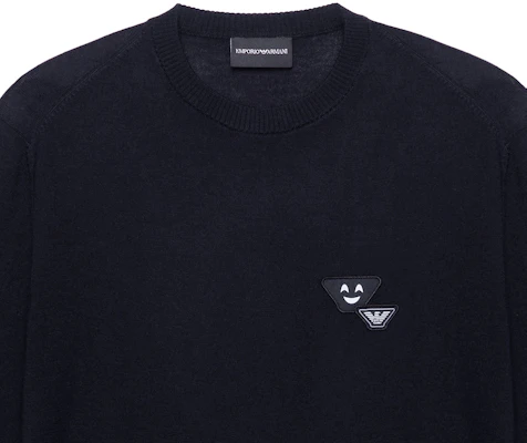 Suéter Negro Emporio Armani Cuello Redondo con Pequeño Patrón. 3H1MXB-1MVQZ-999 Sizing Suéter Negro Emporio Armani Cuello Redondo con Pequeño Patrón. 3H1MXB-1MVQZ-999