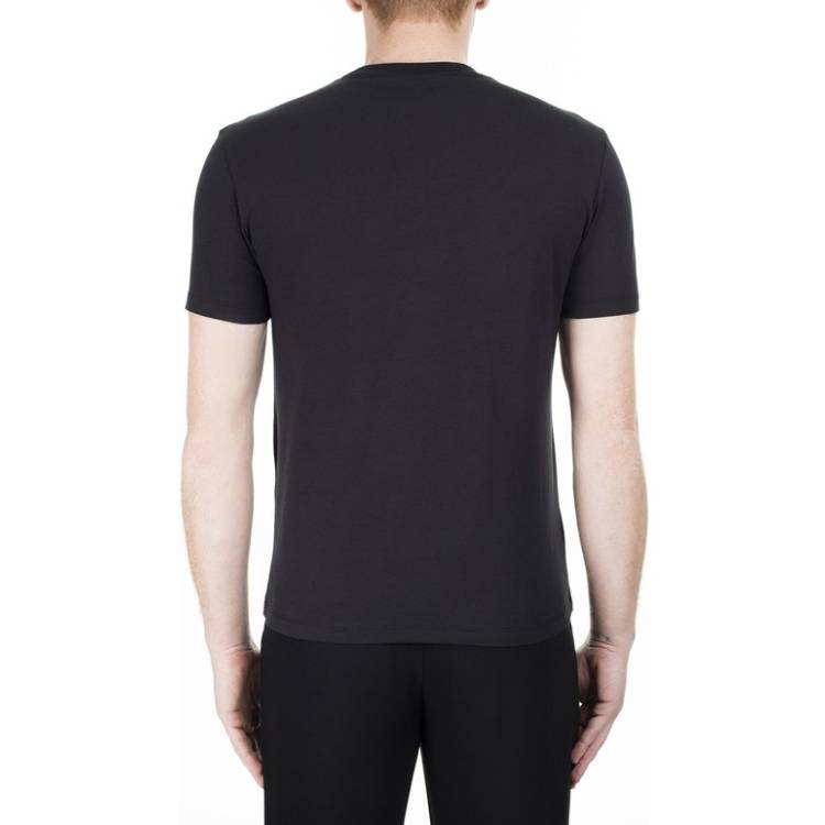 EMPORIO ARMANI Black Crew Neck T-Shirt with Shiny Eagle Logo 3H1T70-1J37Z-0999 圖 5