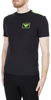 EMPORIO ARMANI Camiseta Negra Cuello Redondo con Logo Águila Brillante 3H1T70-1J37Z-0999 Details for EMPORIO ARMANI Camiseta Negra Cuello Redondo con Logo Águila Brillante 3H1T70-1J37Z-0999