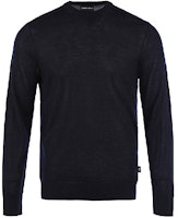 EMPORIO ARMANI Black Crewneck Knit Pullover Sweatshirt SS21. 8N1MUV-1MJWZ-0999 EMPORIO ARMANI Black Crewneck Knit Pullover Sweatshirt SS21. 8N1MUV-1MJWZ-0999