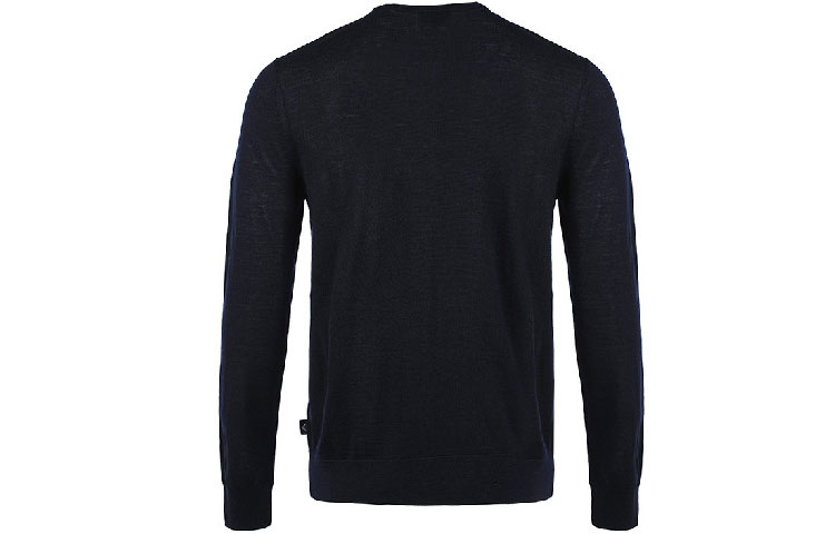 Lookbook EMPORIO ARMANI Black Crewneck Knit Pullover Sweatshirt SS21. 8N1MUV-1MJWZ-0999