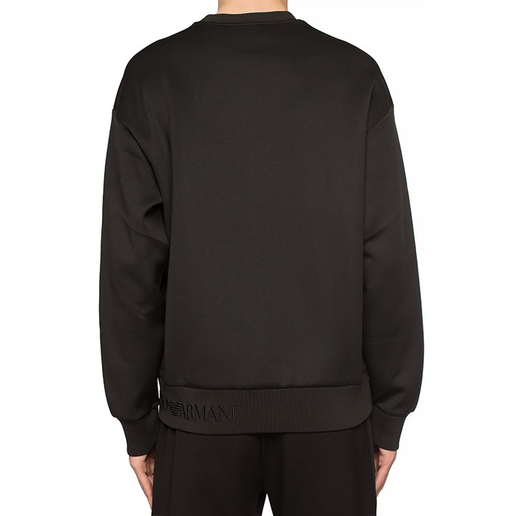 Emporio Armani Black Crewneck Long Sleeve Casual Sweatshirt 3H1M61-1JETZ-0999 圖 5