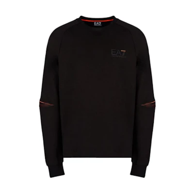 Emporio Armani Black Crewneck Long Sleeve Pullover Sweatshirt 6HPM41-PJJ5Z-1200