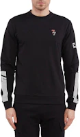 Emporio Armani Black Crewneck Loose-Fit Long-Sleeve Sweatshirt 3RPM06-PJLIZ-1200 Emporio Armani Black Crewneck Loose-Fit Long-Sleeve Sweatshirt 3RPM06-PJLIZ-1200