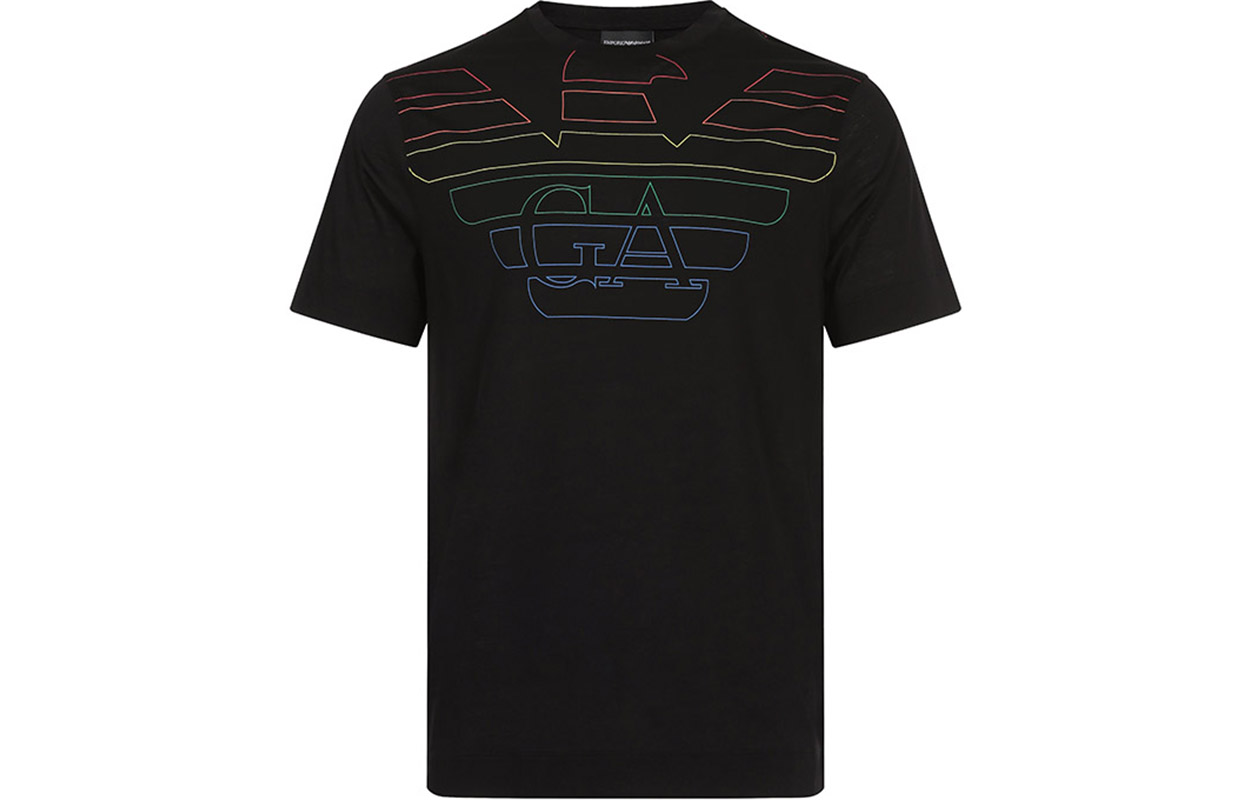 Emporio Armani Black Crewneck Short Sleeve T-Shirt 3G1TM6-1JQXZ-F059