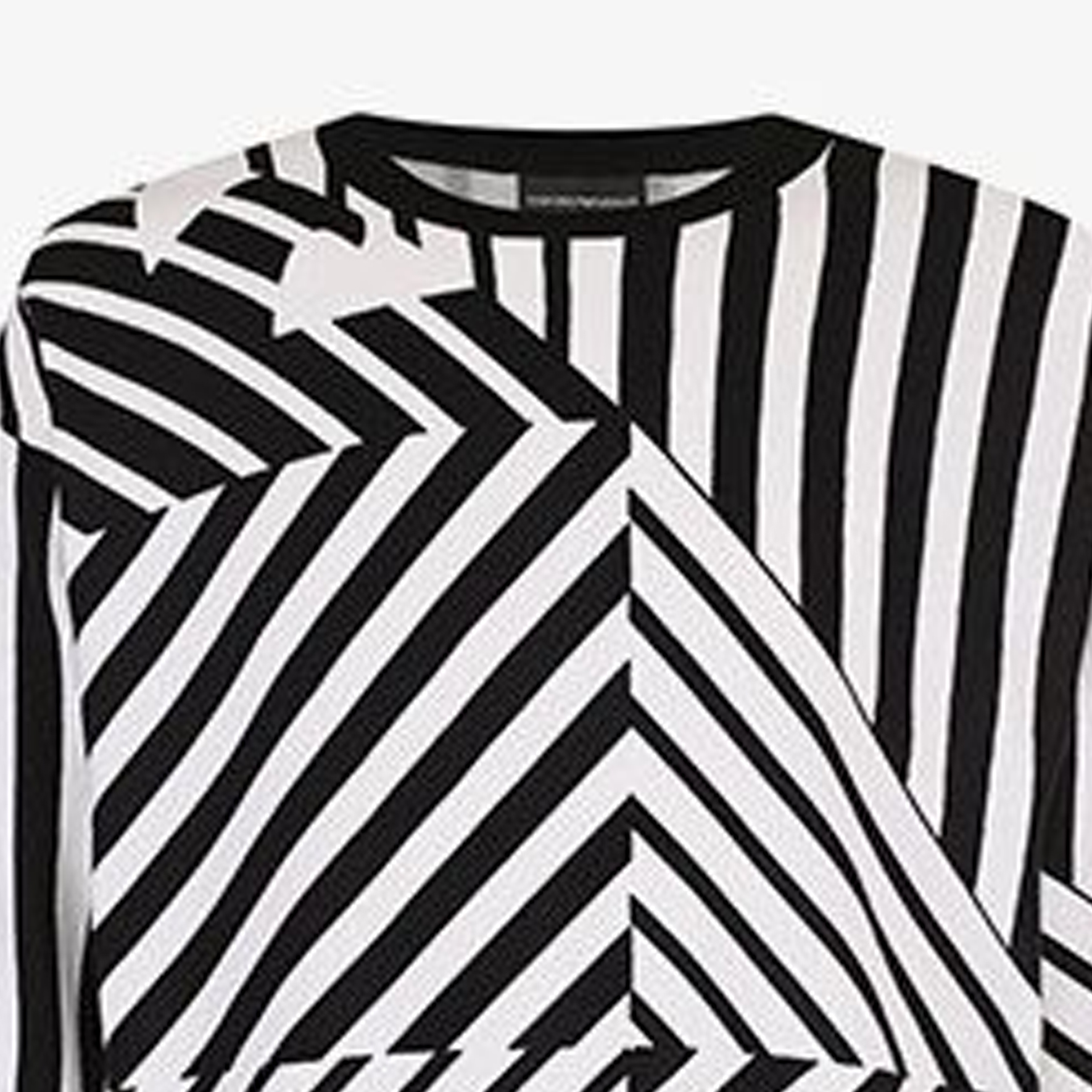 Emporio Armani Black Crewneck Striped Pullover Sweatshirt 3Z1MYA-1MRSZ-F001 圖 5