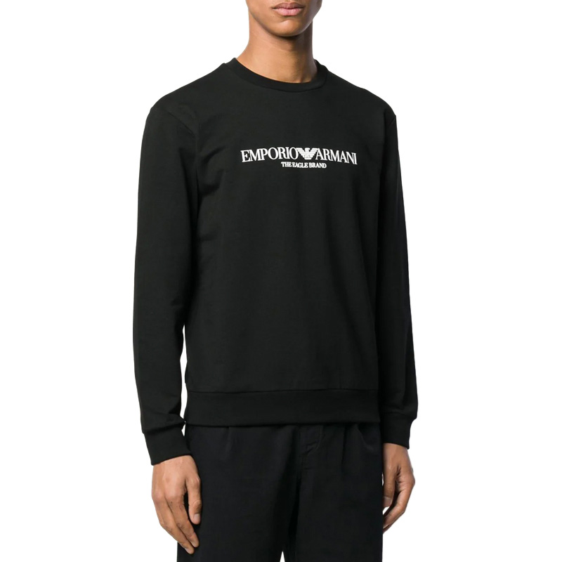 Emporio Armani Black Crewneck Sweatshirt with Letter Print. 8N1ME8-J04Z-0999 圖 3